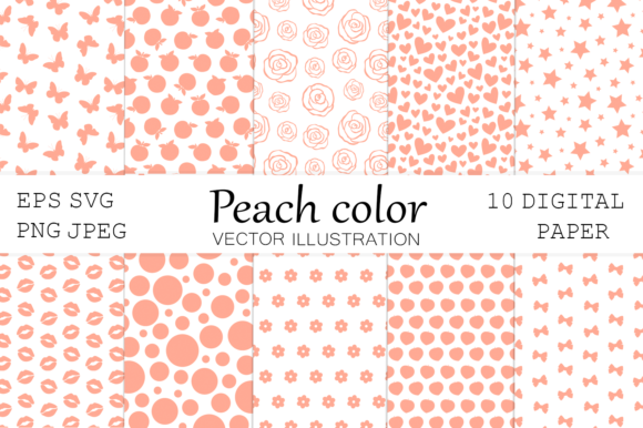 Download Peach Paper. Hearts Paper. Pastel Colors - Premium Resources