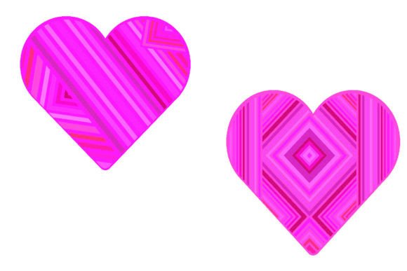 Download 8 Peach Pink Hearts - Premium Resources