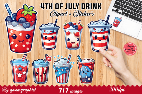 Download Cute Kawaii 4th of July Stickers - Stickers Collection
