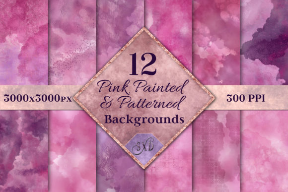 Download Pink Painted and Patterned Backgrounds - Patterned Collection