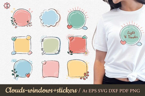 Download Clouds Are Windows + Stickers_2 - Premium Bundle